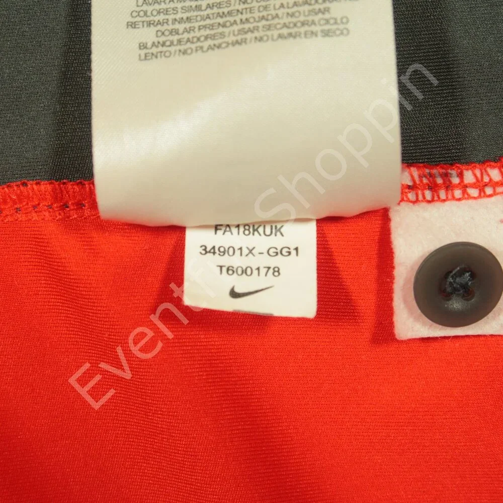 Nike Georgia Bulldogs Polo Shirt Mens L Red Gray Short Sleeve Sideline - Picture 8 of 8